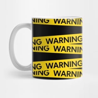 Warning strip design Mug